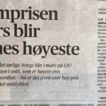 Strømprisen i mars blir tidenes høyeste